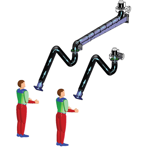 Bras d'extraction de fum&eacute;e Action Paper