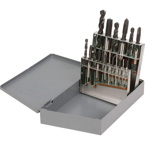 Blue Wizard Tap & Drill Set, 18 Pieces Action Paper