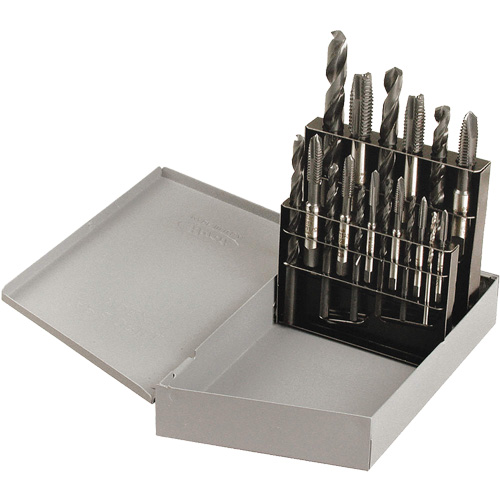 Drill & Plug Hand Tap Set, 18 Pieces Action Paper
