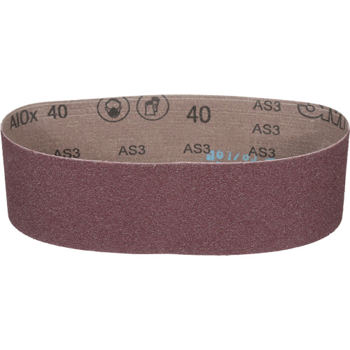 Cloth Belt 241D, 3" W X 24" L, Aluminum Oxide, 40 Grit Action Paper