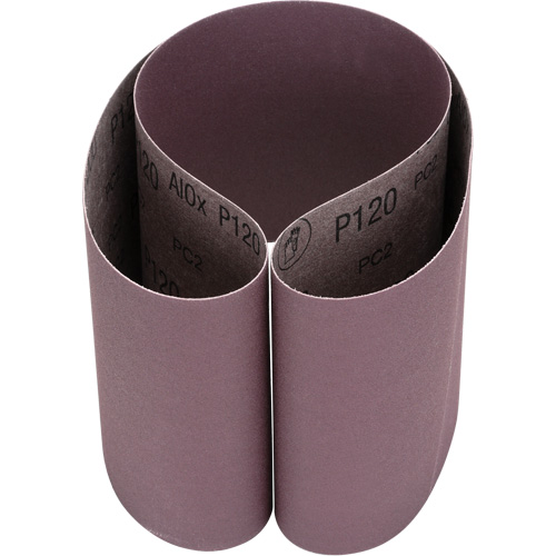 Cloth Belt 241D, 6" W x 48" L, Aluminum Oxide, P120 Grit Action Paper