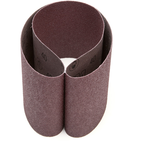 Courroie abrasive en toile 341D, 6" la x 48" lo, Oxyde d'aluminium, Grain 40 Action Paper