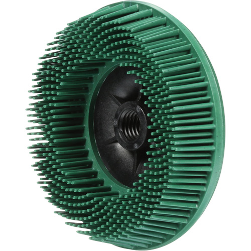 Disques radiaux bristle pour meuleuses angulaires Scotch-Brite, C&eacute;ramique, Grain 50, 4-1/2" dia. Action Paper