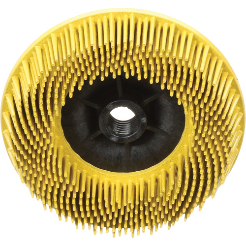 Disques radiaux bristle pour meuleuses angulaires Scotch-Brite, C&eacute;ramique, Grain 80, 4-1/2" dia. Action Paper