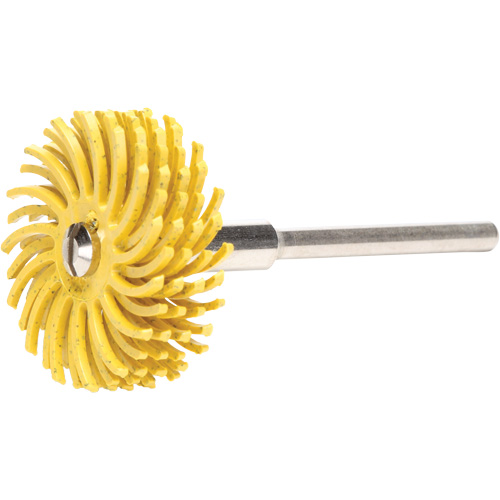 Scotch-Brite Radial Bristle Discs, Ceramic, 80X Grit, 1" Dia. Action Paper