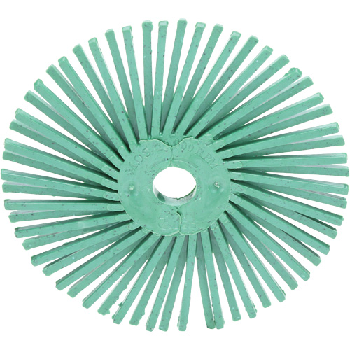 Scotch-Brite Radial Bristle Discs, Ceramic, 50 Grit, 3" Dia. Action Paper