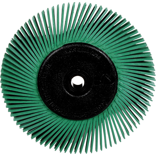 Brosses radiales bristle pour meuleuses d'&eacute;tabli, Grain 50X, 6" dia. Action Paper