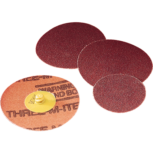 361F Discs - Roloc, 2" Dia., 36 Grit, Aluminum Oxide Action Paper
