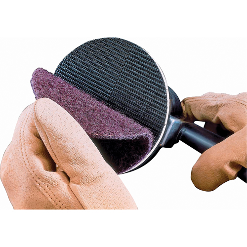 Disque de conditionnement de surface Scotch-Brite, 4" dia., Oxyde d'aluminium Action Paper