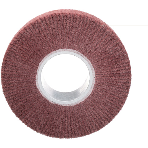 Scotch-Brite Finishing Flap Brush, Aluminum Oxide, Very Fine Grit, 8" x 2" x 3" Action Paper