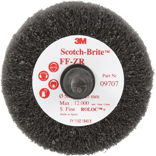 Scotch-Brite Cut & Polish Flap Brush, Aluminum Oxide, Fine Grit, 2" x 1" x 1/4" Action Paper