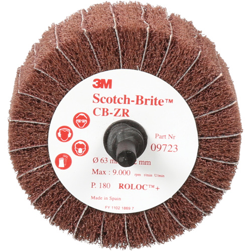 Disque combin&eacute; Scotch-Brite, 2-1/2" dia., Grain 180, Oxyde d'aluminium Action Paper