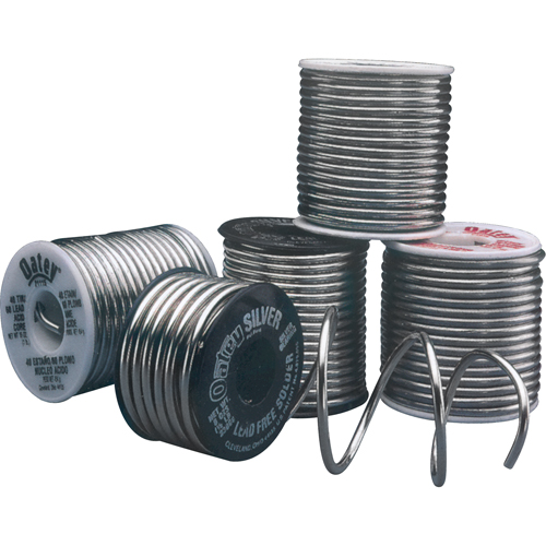 40/60 General Purpose Solder, Lead-Based, 40% Tin 60% Lead, Acid Core, 0.125" Dia. Action Paper
