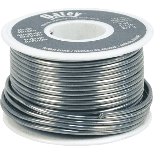 60/40 Solder, Lead-Based, 60% Tin 40% Lead, Rosin Core, 0.063" Dia. Action Paper