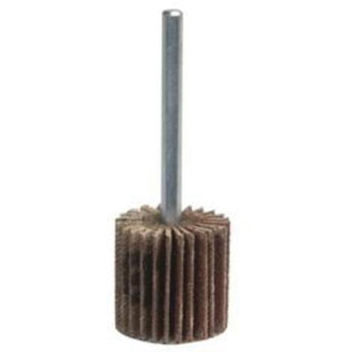 Grind-O-Flex Mini Mounted Flap Wheel, Aluminum Oxide, 120 Grit, 2" x 1" x 1/4" Action Paper