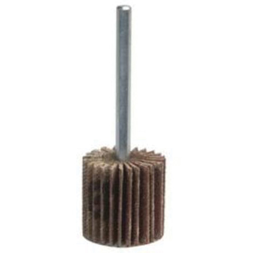 Grind-O-Flex Mini Mounted Flap Wheel, Aluminum Oxide, 180 Grit, 2" x 1" x 1/4" Action Paper