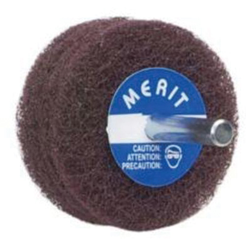 Abrasotex Non-Woven Disc Wheel, 3" Dia. x 1" W, 1/4" Arbor, Aluminum Oxide Action Paper