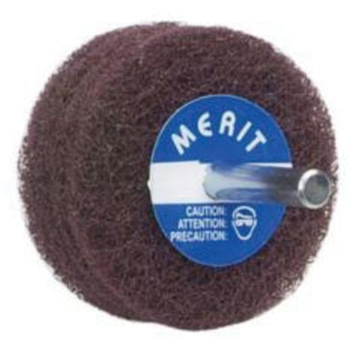 Abrasotex Non-Woven Disc Wheel, 3" Dia. x 1" W, 1/4" Arbor, Aluminum Oxide Action Paper