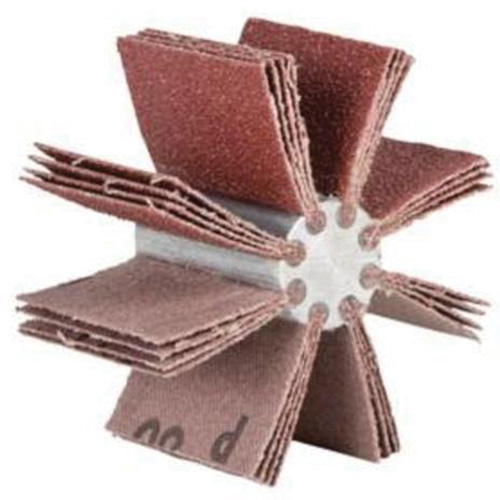 Plain Flap B-815 Bore Polisher, Aluminum Oxide, 120 Grit, 3-3/4" x 1-1/2" x Action Paper