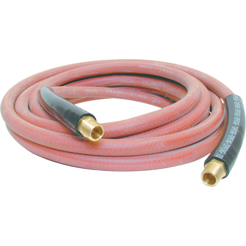 Airflex General Purpose Hoses, Air, Rubber, 3/8" dia. x 25', 200 psi, 3/8 NPT Action Paper