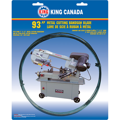 General Purpose Band Saw Blade, Bi-Metal, 93" L x 3/4" W x 0.032" Thick, 6-10 TPI Action Paper