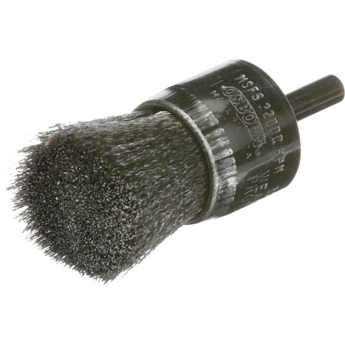 Crimped Wire End Brush, 1", 0.005 Fill Action Paper