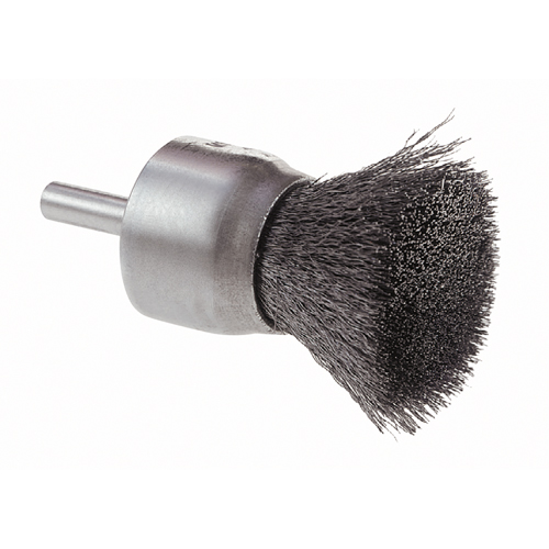 Crimped Wire End Brush, 1", 0.006 Fill Action Paper