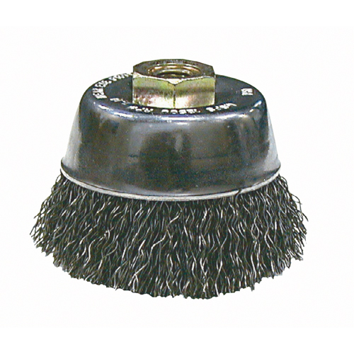 Crimped Wire Cup Brushes - High Speed Small Grinder Action Paper