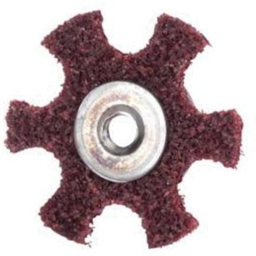 Abrasotex Surface Preparation Star, 3" Dia., Medium Grit, Aluminum Oxide Action Paper