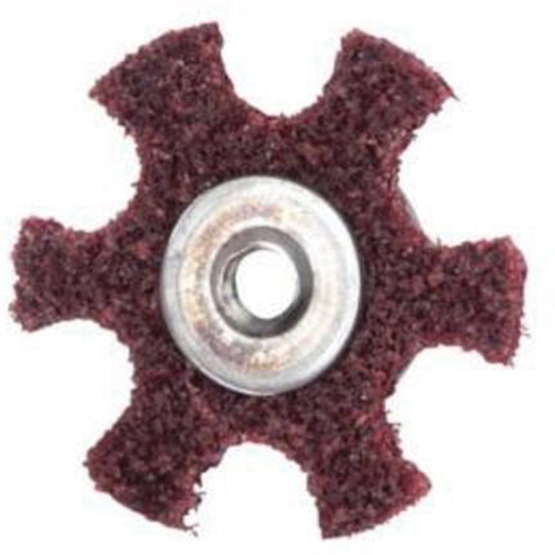 Abrasotex Surface Preparation Star, 4" Dia., Medium Grit, Aluminum Oxide Action Paper