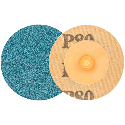 TWIST TOPCUT Sanding Disc, 2" Dia., 80 Grit, Zirconium Action Paper