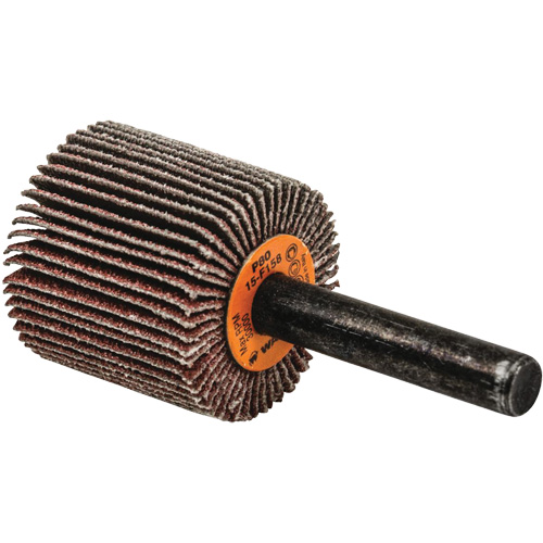 Flap Wheels-Coolcut Flap Wheels, Aluminum Oxide, 80 Grit, 1" x 1" x 1/4" Action Paper