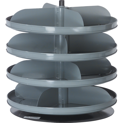 Rotabin&reg; Storage Units, 60 lbs. Capacity per Level, 10 Level, 42-1/8" H x 17" Dia. Action Paper