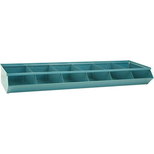 Sectional Bin Units, 100 lbs. Cap., 37" W x 12" D x 4-1/2" H, Blue Action Paper