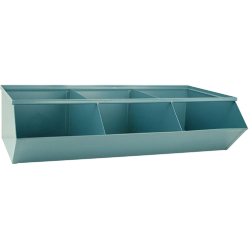 Sectional Bin Units, 100 lbs. Cap., 37" W x 20-1/2" D x 9-1/2" H, Blue Action Paper