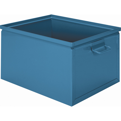 Steel Stacking Box, 7.5" W x 13" D x 6" H, Blue Action Paper