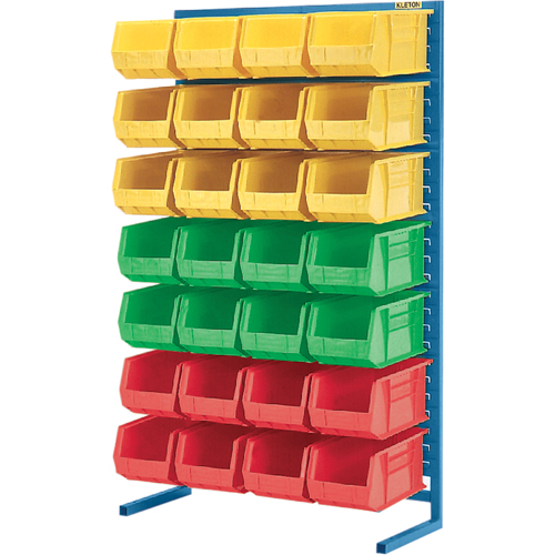 Stationary Bin Racks  -Single-Sided - Rack Only, 36" W x 12" D x 61" H Action Paper