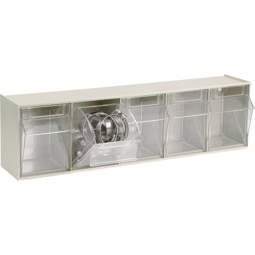 Syst&egrave;me de casiers modulaires Tip-Out, 23-5/8" la x 5-1/4" p x 6-1/2" h, 5 tiroirs Action Paper