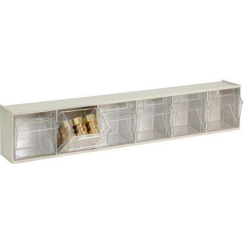 Syst&egrave;me de casiers modulaires Tip-Out, 23-5/8" la x 3-5/8" p x 4-1/2" h, 6 tiroirs Action Paper