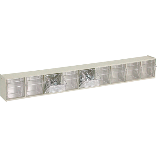 Tip-Out Bins Modular Storage System, 23-5/8" W x 2-1/2" D x 3-1/8" H, 9 Drawers Action Paper