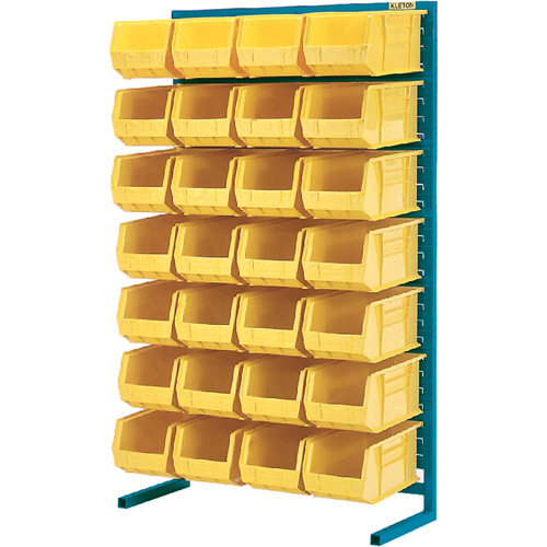Support stationnaire pour bacs &agrave; un c&ocirc;t&eacute;, 36" la x 12" p x 61" h, 28 bacs Action Paper