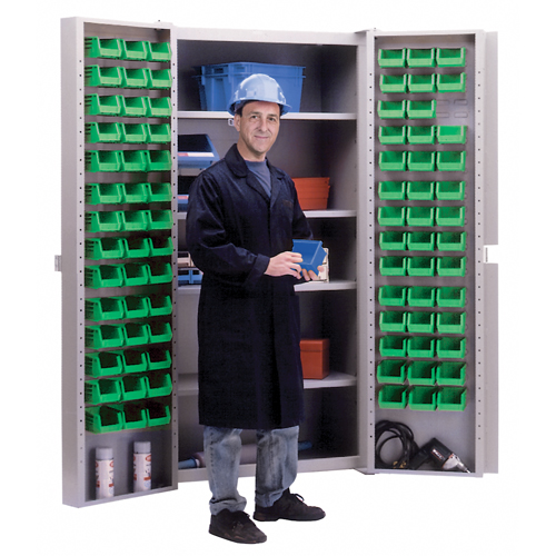 Armoire &agrave; combinaison avec porte creuse, 38" la x 24" p x 72" h, 4 tablettes Action Paper