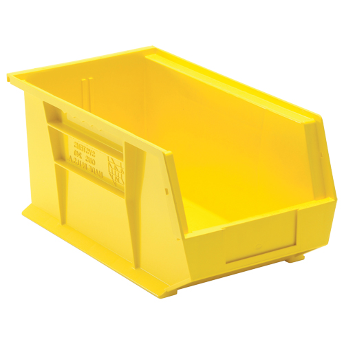 Bacs ultra empilable & suspendable, 8-1/4" la, 7" h x 14-3/4" p, Jaune Action Paper