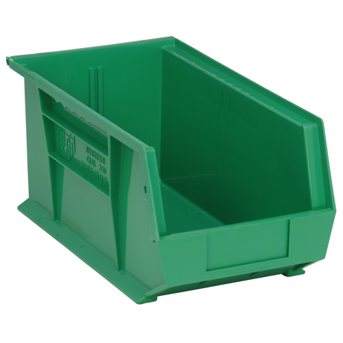 Bacs ultra empilable & suspendable, 8-1/4" la, 7" h x 14-3/4" p, Vert Action Paper