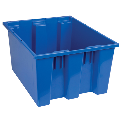 Stack & Nest Totes, 10" x 19.5" x 15.5", Blue Action Paper