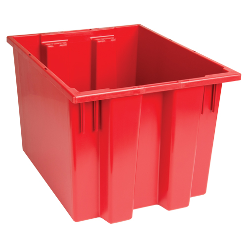 Stack & Nest Totes, 13" x 19.5" x 15.5", Red Action Paper