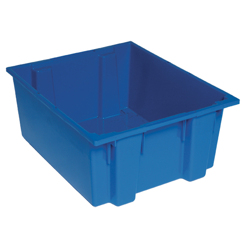 Stack & Nest Totes, 10" x 23.5" x 19.5", Blue Action Paper