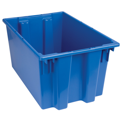 Stack & Nest Totes, 12" x 23.5" x 15.5", Blue Action Paper