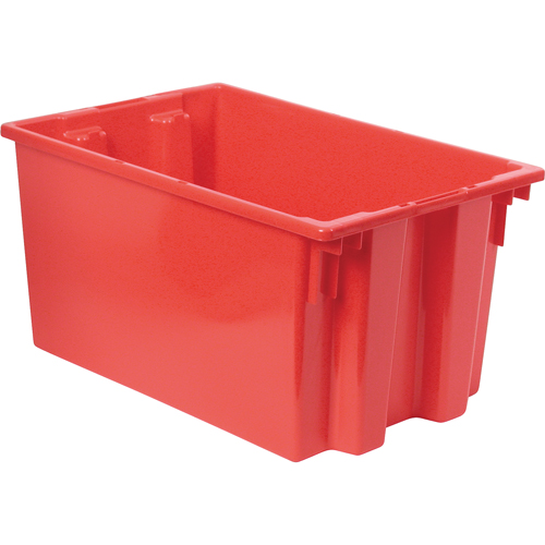 Stack & Nest Totes, 12" x 23.5" x 15.5", Red Action Paper