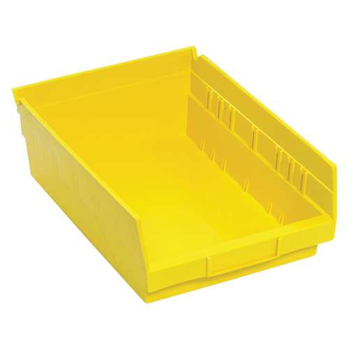 Bacs de rangement pour tablettes, 8-3/8" la x 4" H x 11-5/8" p, Jaune, Capacit&eacute; 30 lb Action Paper